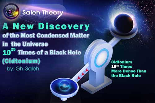 A New Discovery of the Most Condensed Matter in the Universe, 10^25 Times of a Black Hole Cidtonium