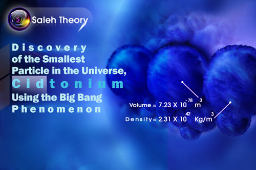 Discovery of the Smallest Particle in the Universe, Cidtonium, Using the Big Bang Phenomenon