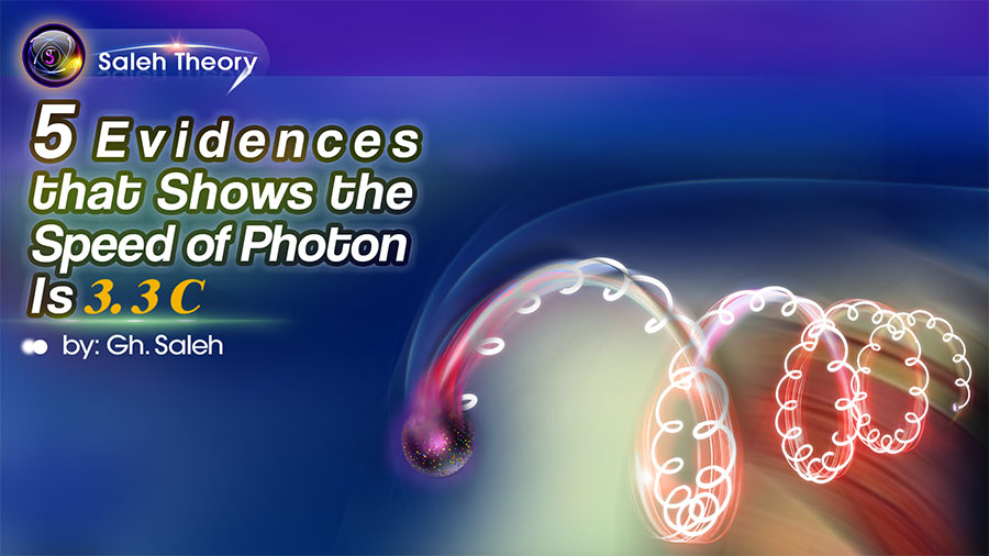 5 Evidences that Shows the Speed of Photon Is 3.3 C