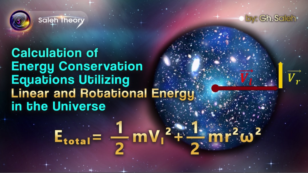 Calculation of Energy Conservation Equations Utilizing Linear and Rotational Energy in the Universe