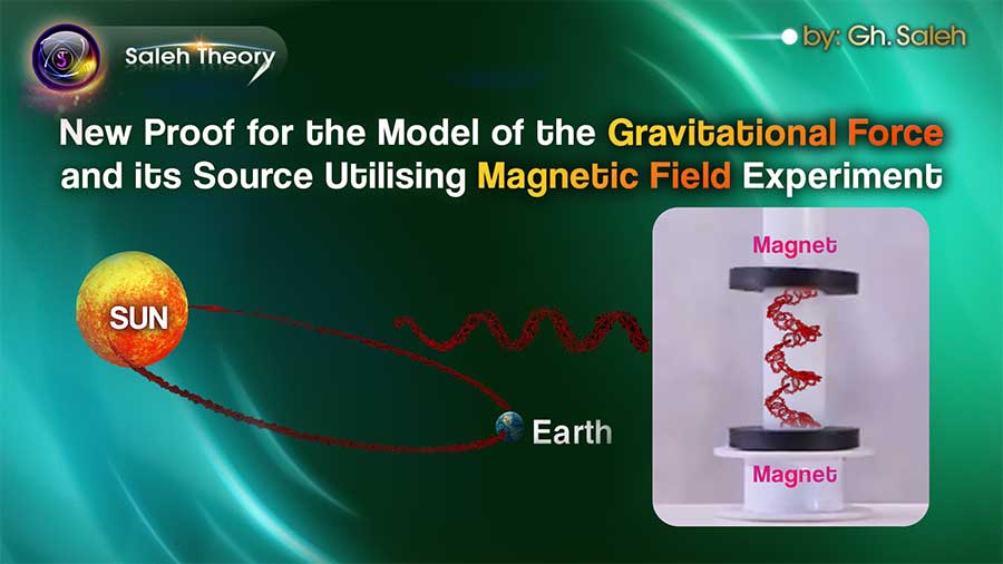 New Proof for the Model of the Gravitational Force and its Source Utilising Magnetic Field Experiment